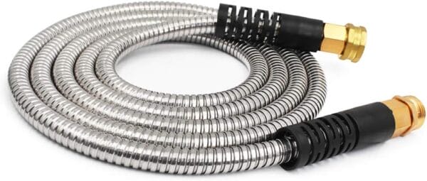 Cesun Short Garden Hose 3ft - 304 Stainless Steel Flexible Hose with Brass Female Thread, Lightweight, Kink Free, Drinking Safe - Image 2