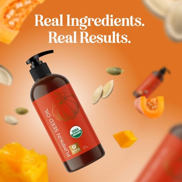 Maple Holistics Pumpkin Seed Oil - Hair and Scalp Care - Image 2