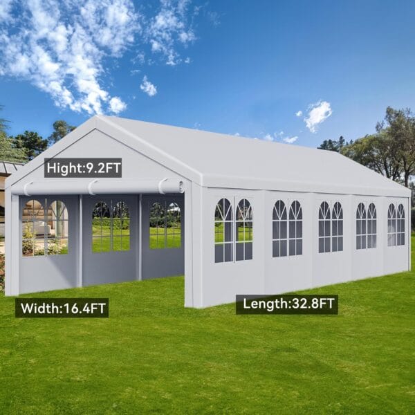 YITAHOME 10x20ft Party Tent Heavy Duty Outdoor Wedding Tent - Image 2