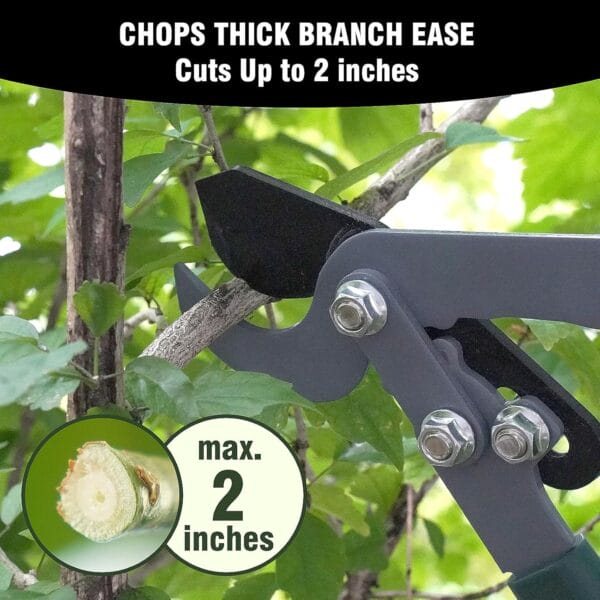 GARTOL 3-Piece Garden Tool Set - Telescopic Bypass Lopper, Hedge Shears, Pruning Shears - Image 3