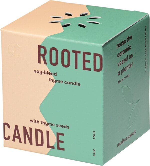 Modern Sprout Rooted Candle Grow Set, Indoor Herb Garden, Non-GMO - Image 5