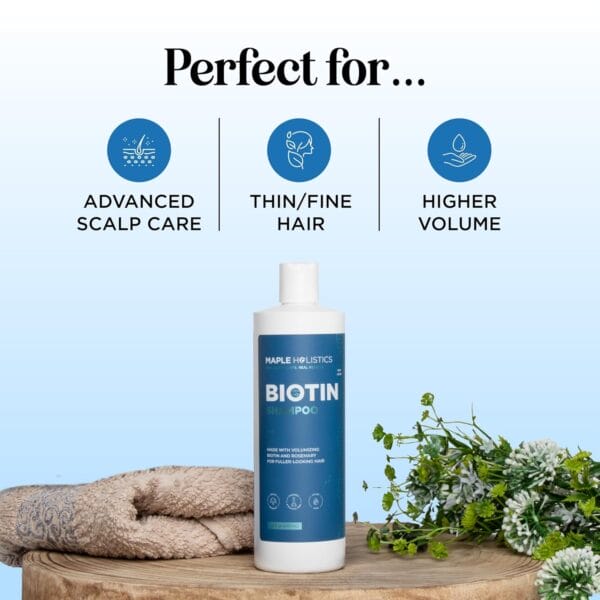 PureNature Rosemary and Biotin Shampoo for Thinning Hair - Vegan Volumizing Shampoo for Fine Hair with Argan and Tea Tree Oil - Image 5