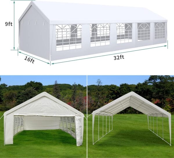 YITAHOME 16x32FT Party Tent Heavy Duty Wedding Tent - Image 5