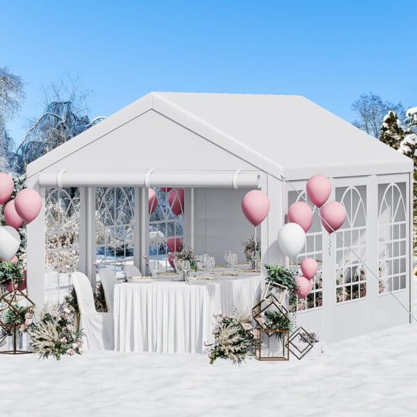 YITAHOME 20x20 ft Party Tent Heavy Duty Wedding Event Shelters Outdoor Upgraded Galvanized Canopy - Image 4