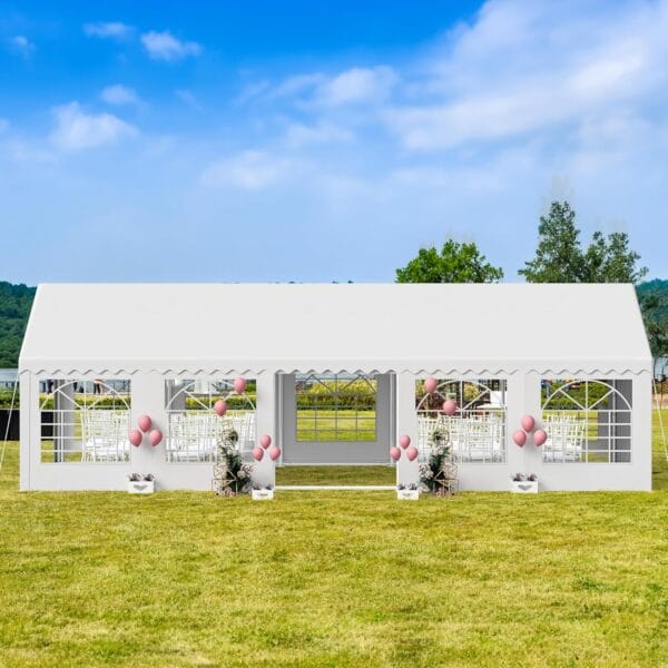 YITAHOME 20x20 ft Party Tent Heavy Duty Wedding Event Shelters Outdoor Upgraded Galvanized Canopy - Image 2