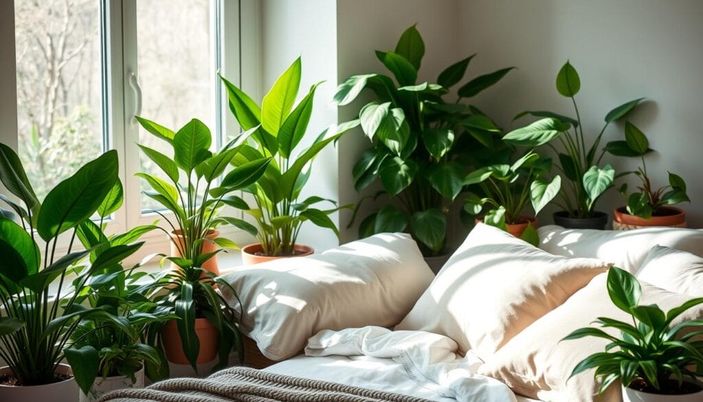 Indoor plants aiding recovery from illness