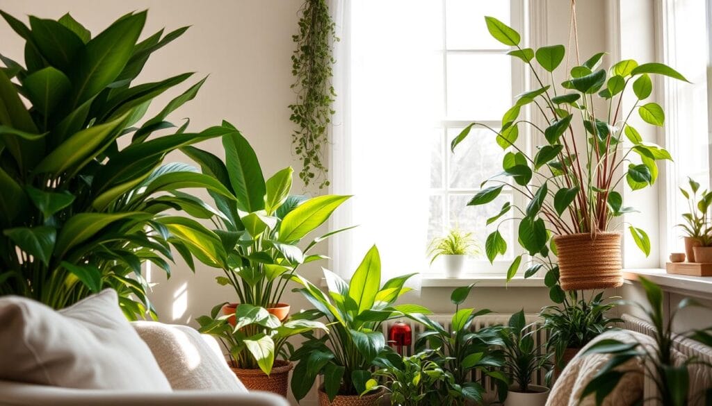 Indoor plants mood improvement health benefits