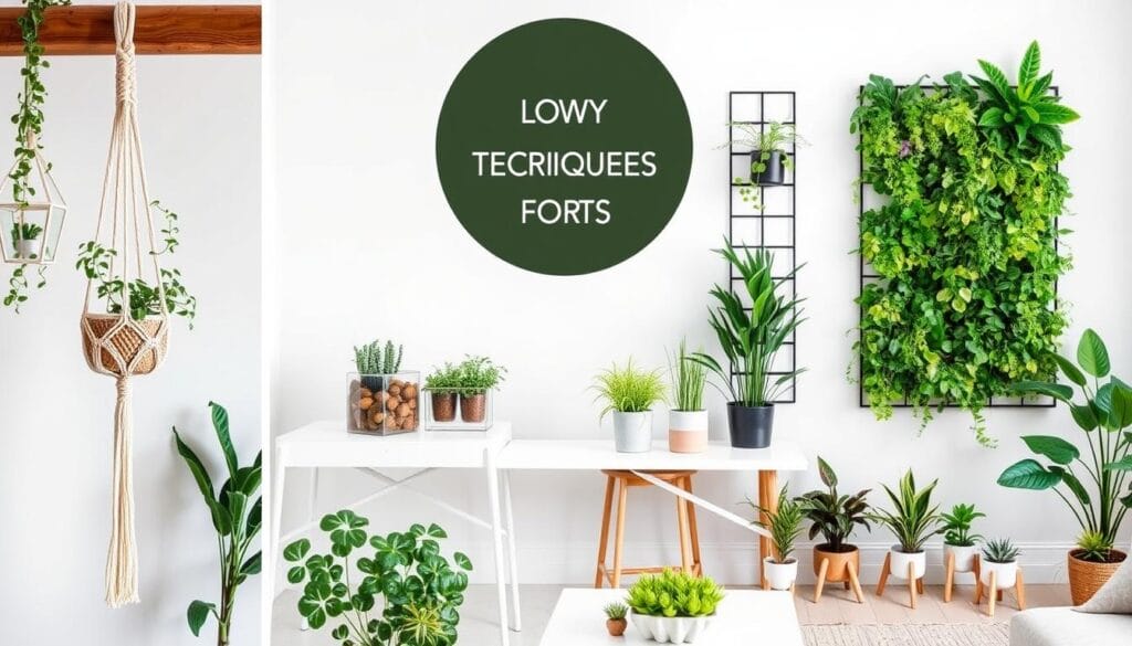 display techniques for indoor plant decor