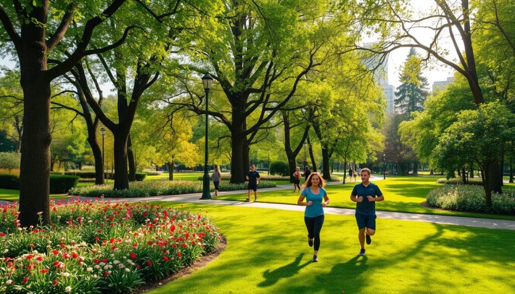 green spaces and fitness