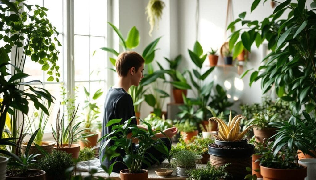 indoor gardening mindfulness practice