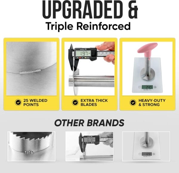 Zulay Pineapple Corer and Slicer with Triple Reinforced Stainless Steel - Image 5