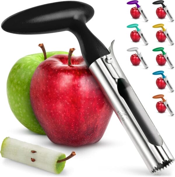 Zulay Kitchen Premium Apple Corer Tool - Ultra Sharp Stainless Steel Blades - Image 4