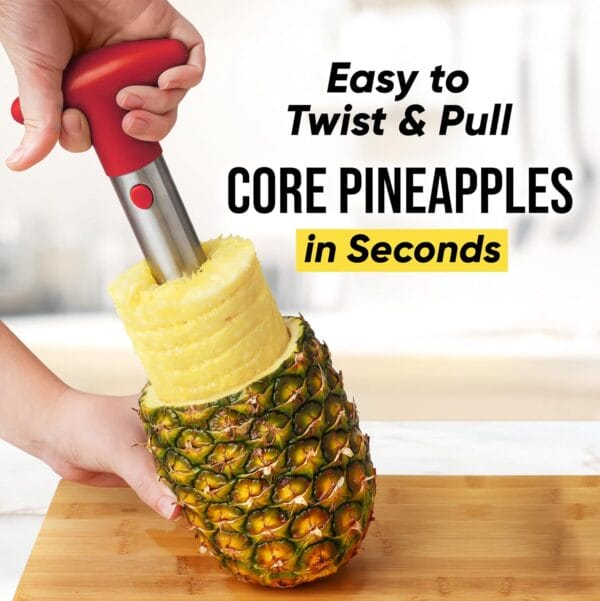 Zulay Pineapple Corer and Slicer with Triple Reinforced Stainless Steel - Image 2